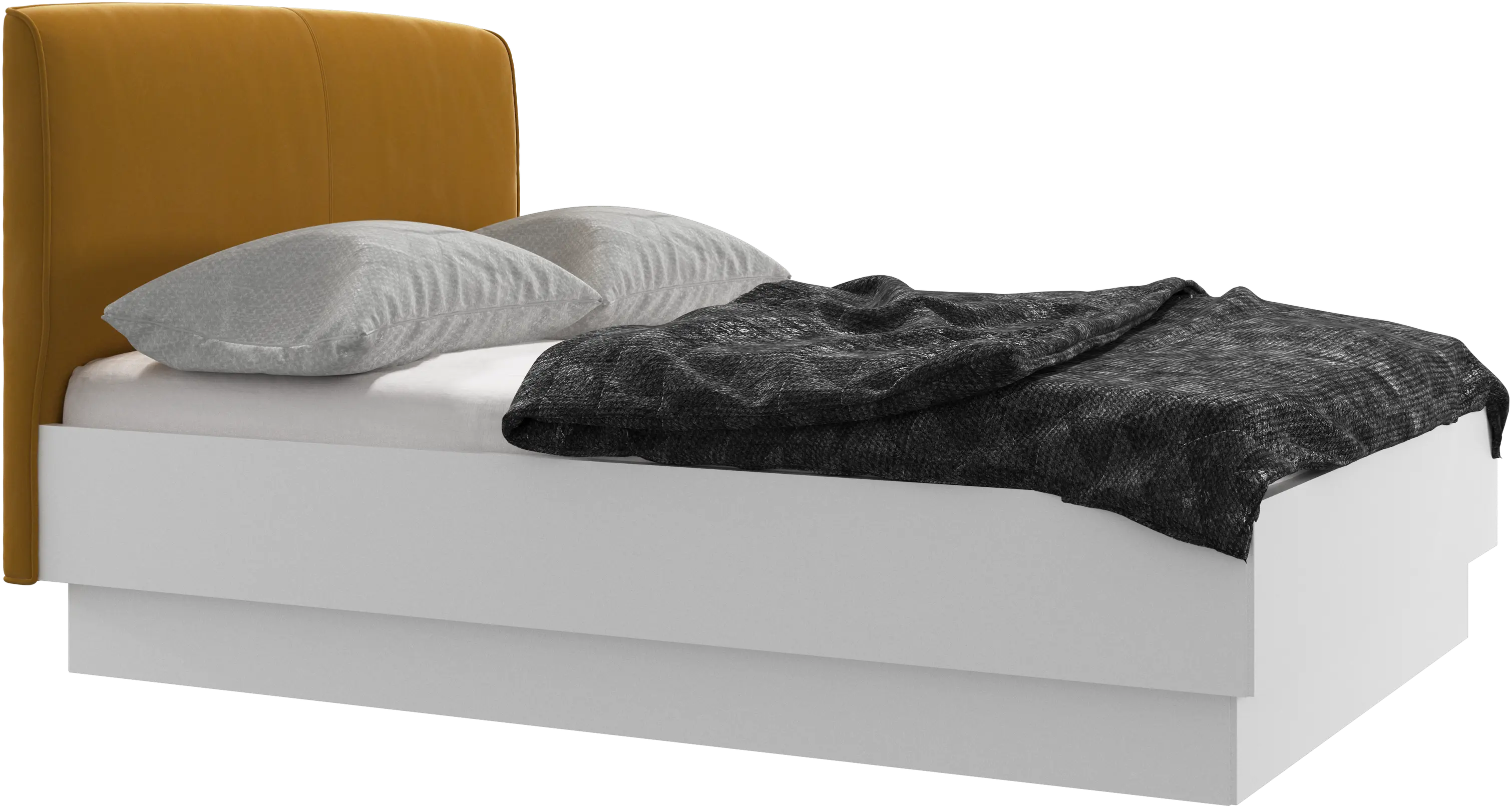 Houston, gepolstertes bett mit stauraum