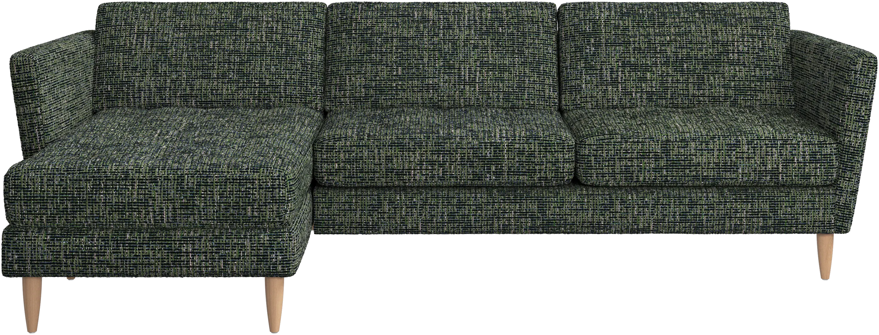 Osaka sofa with resting unit, tufted seat