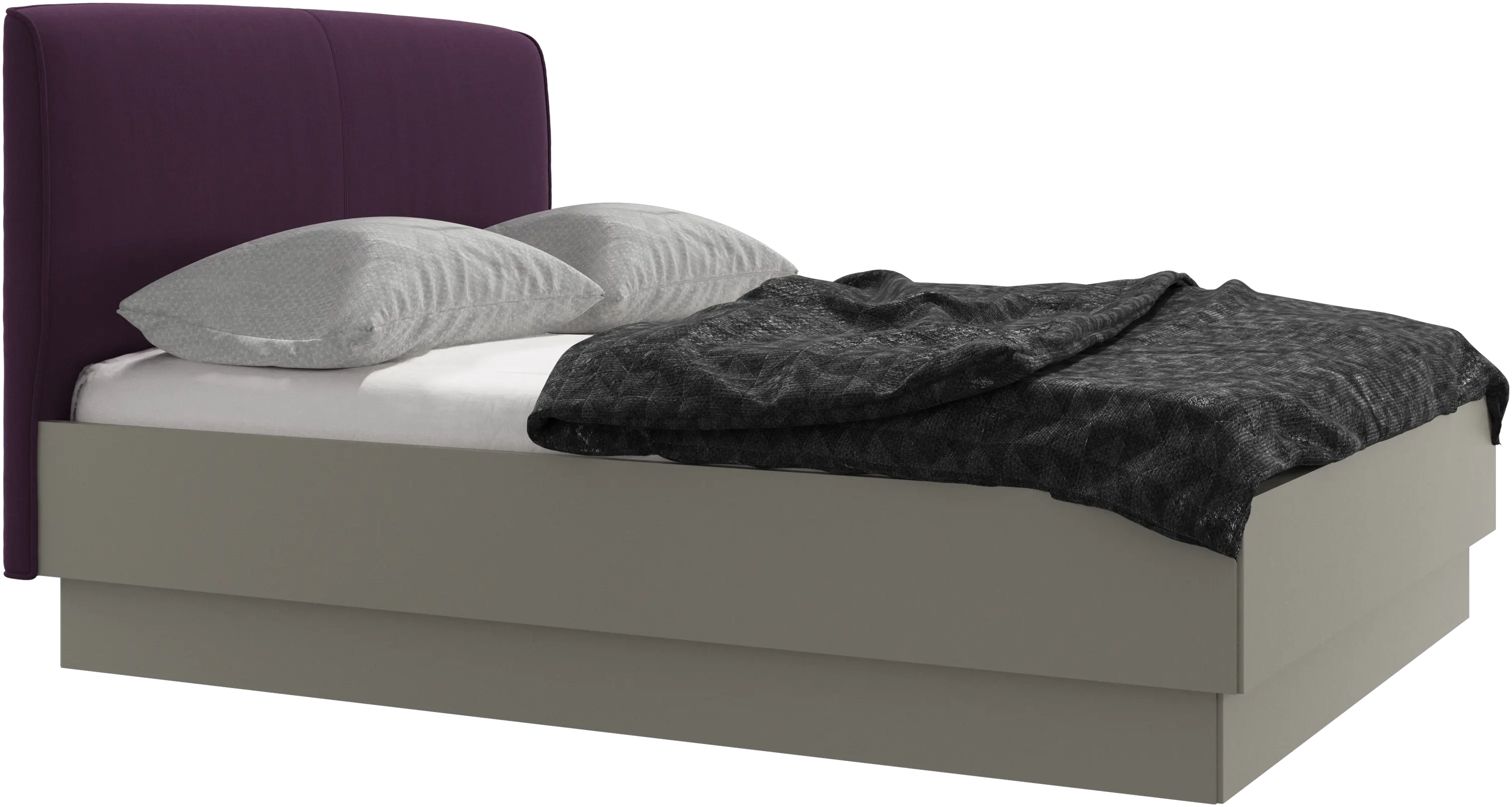Houston, upholstered bed with storage