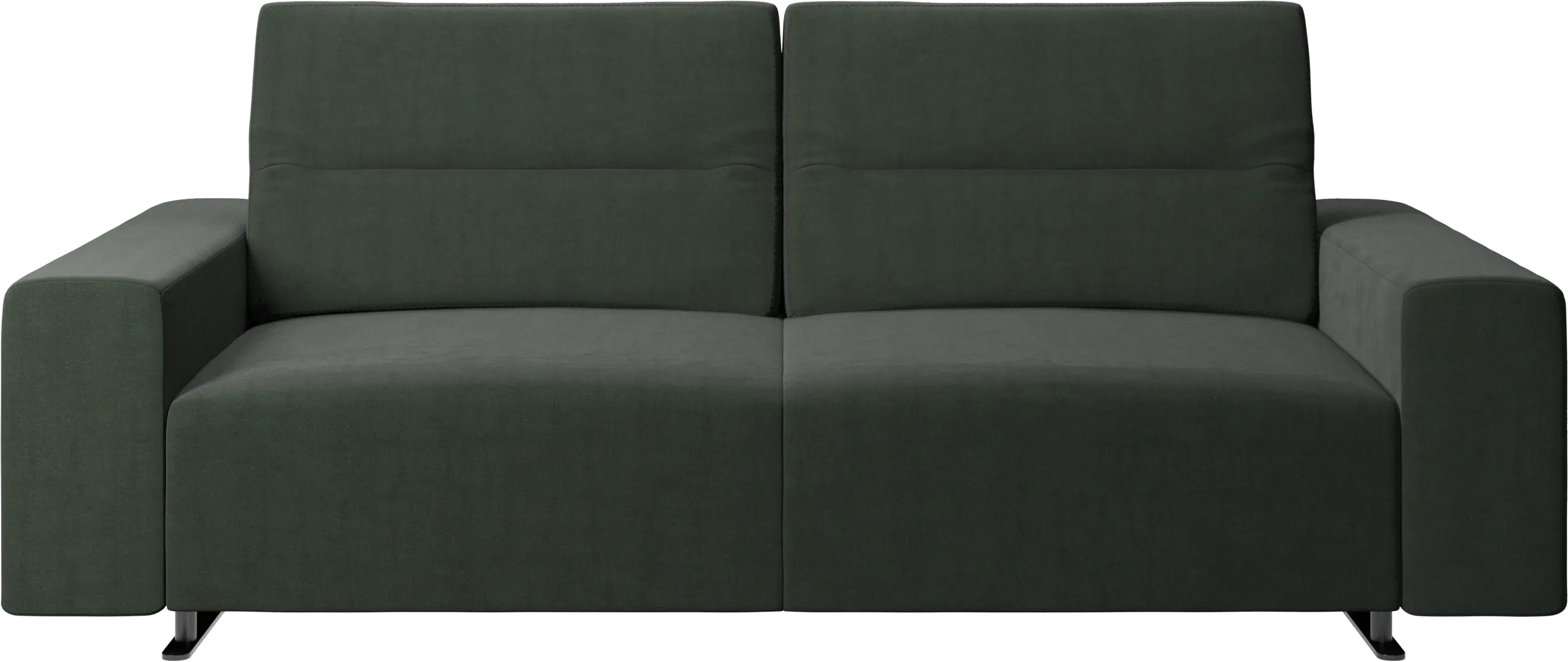 Hampton sofa with adjustable back and storage on the right side