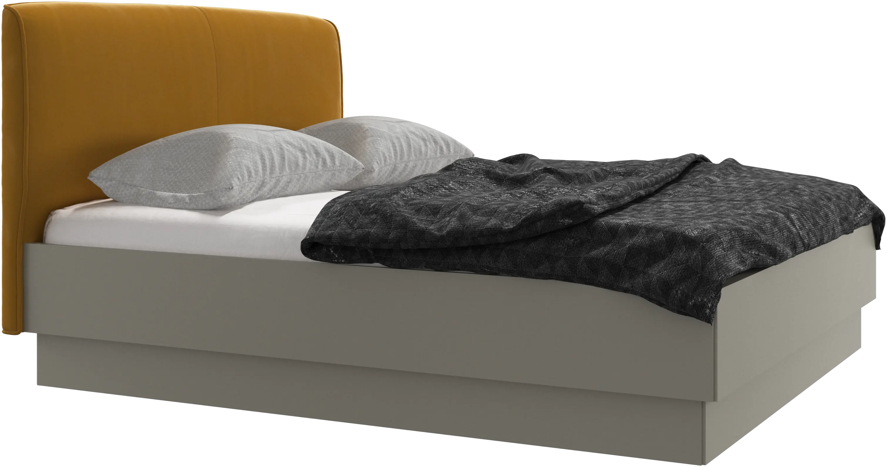 Houston, gepolstertes bett mit stauraum