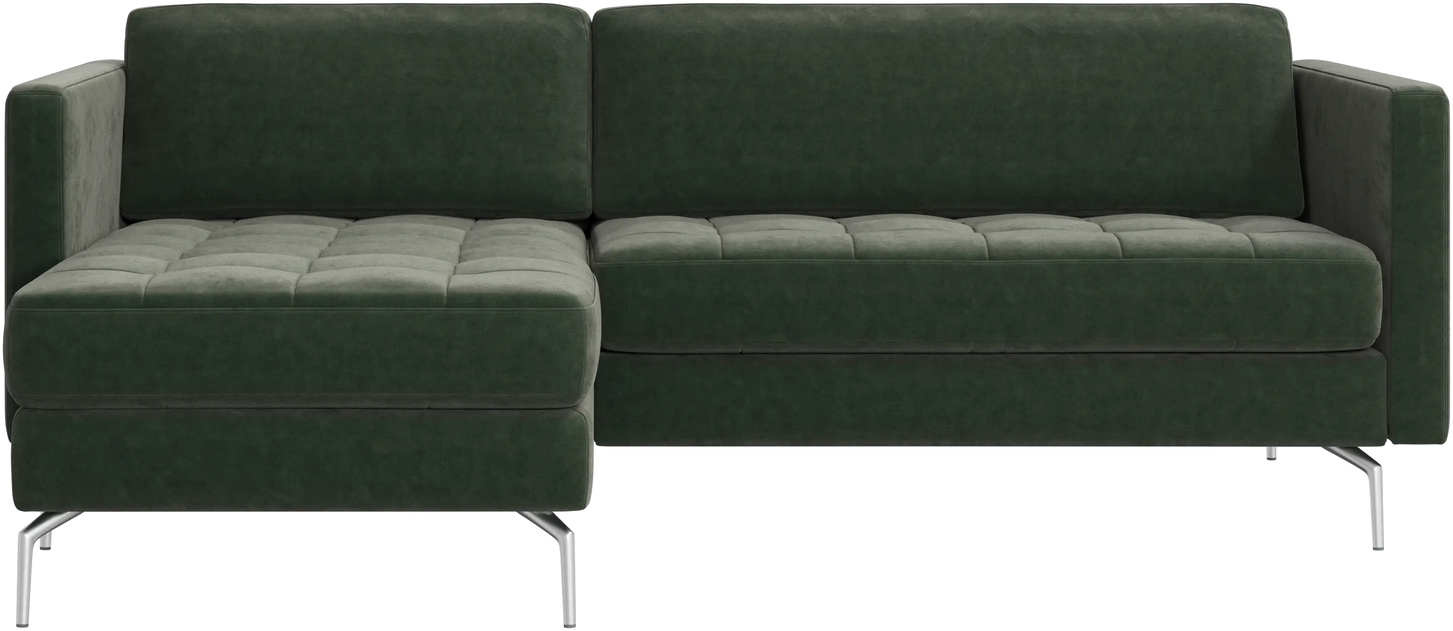 Osaka sofa with resting unit, tufted seat