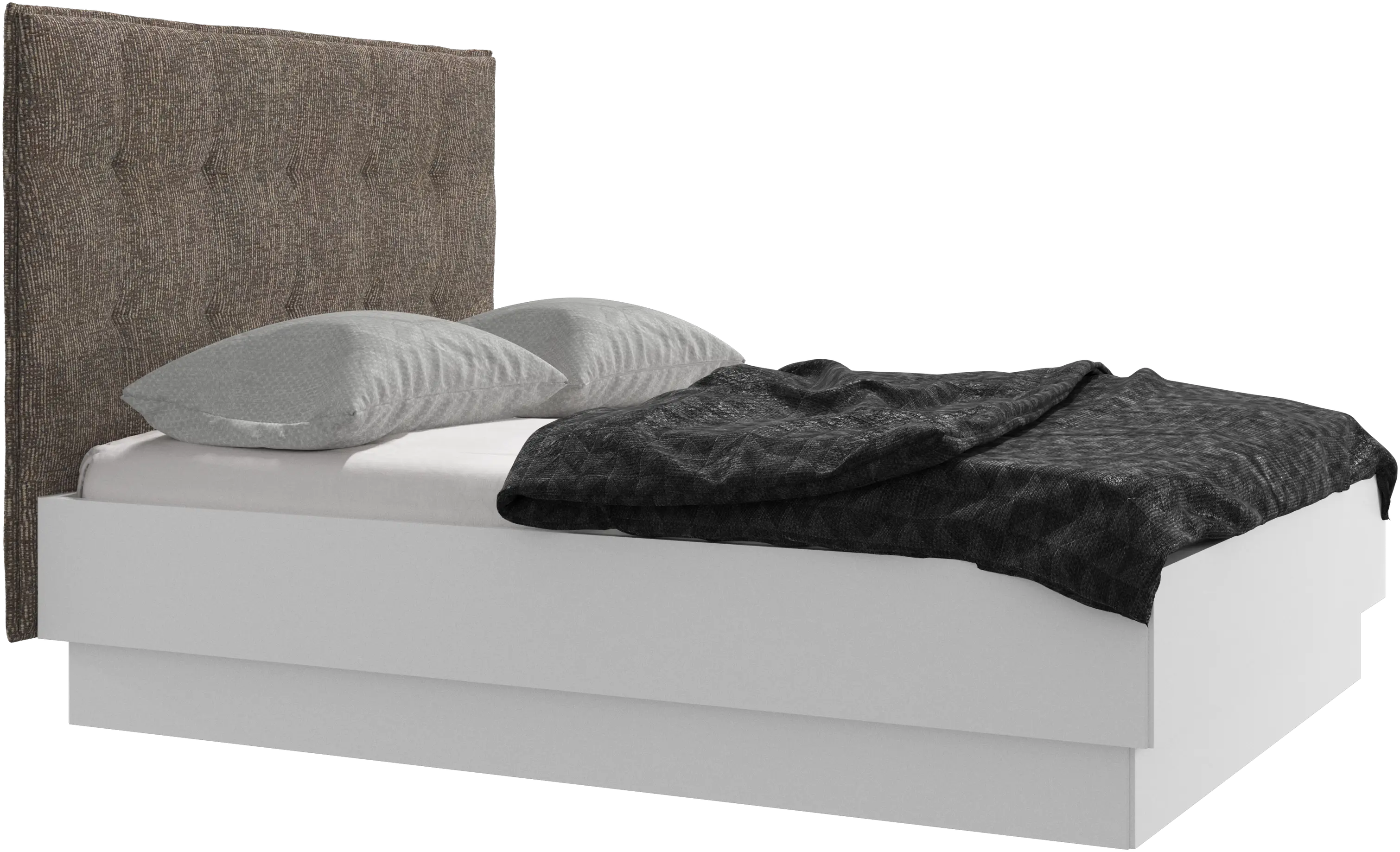 Lugano storage bed with lift-up frame and slats, excl. mattress