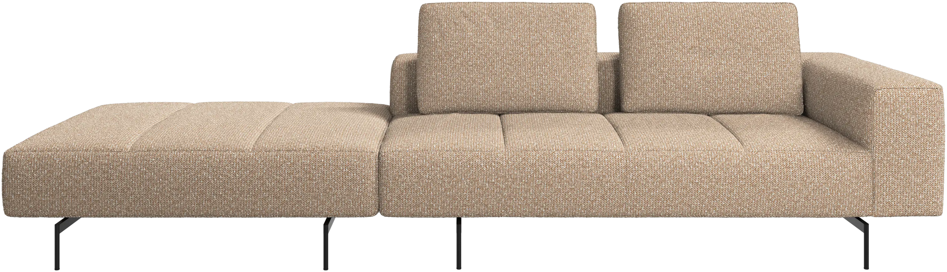 Amsterdam sofa with footstool on left side