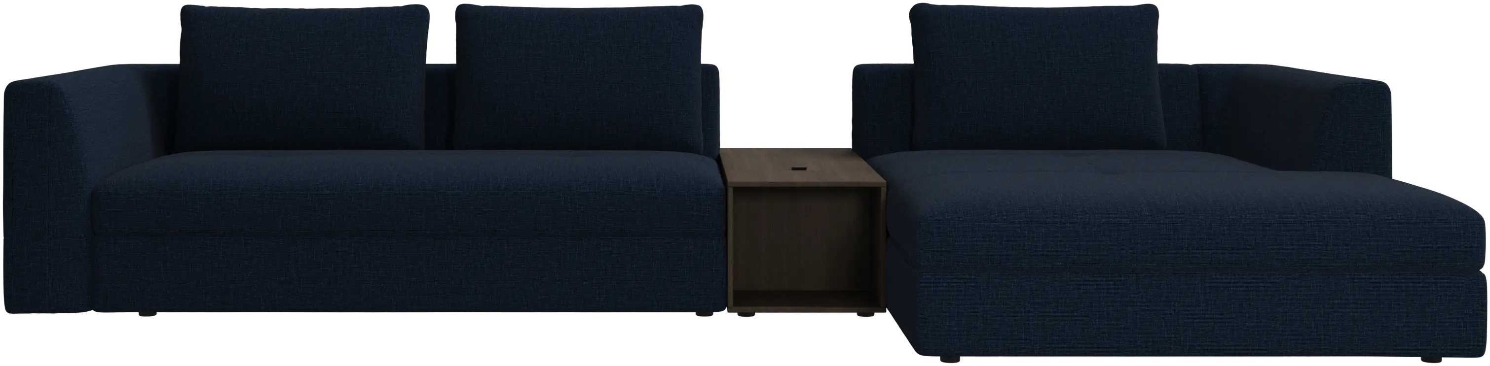 Bergamo chaise longue sofa with storage