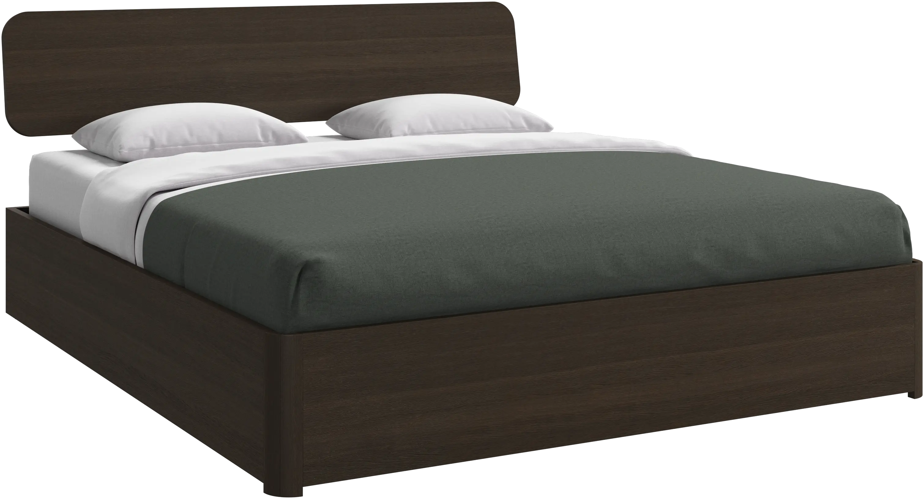 Element bed, bed-mounted headboard, without slats, excl. mattress