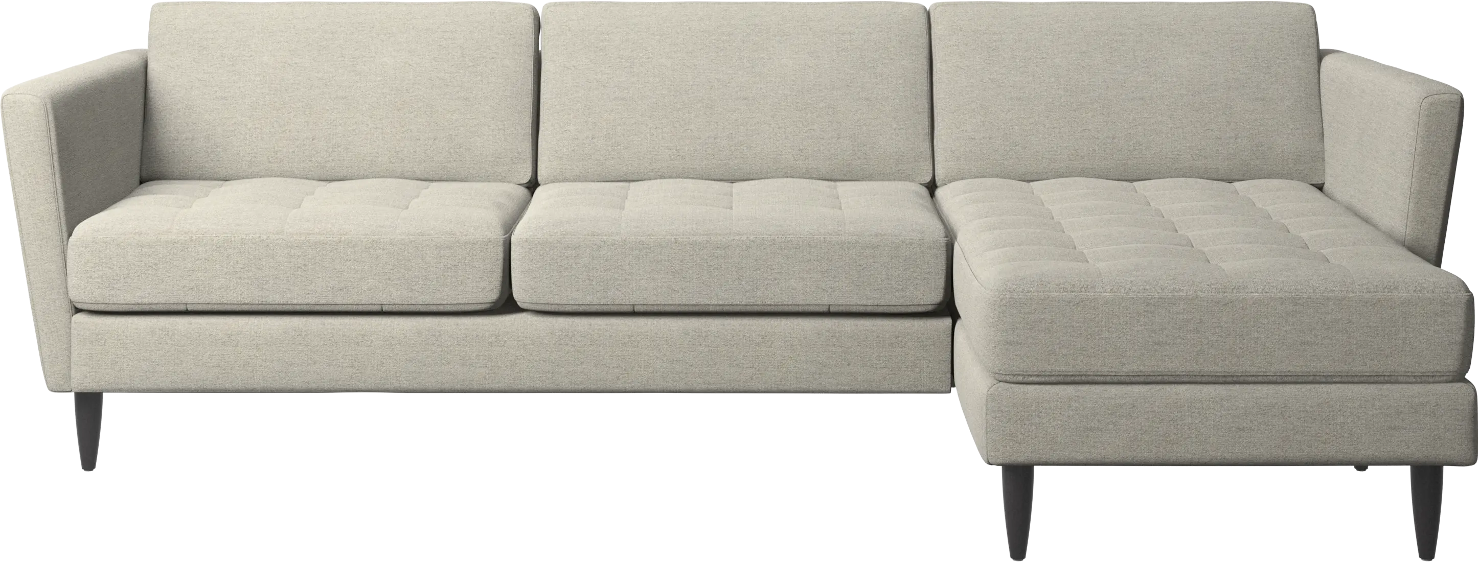 Osaka sofa with resting unit, tufted seat