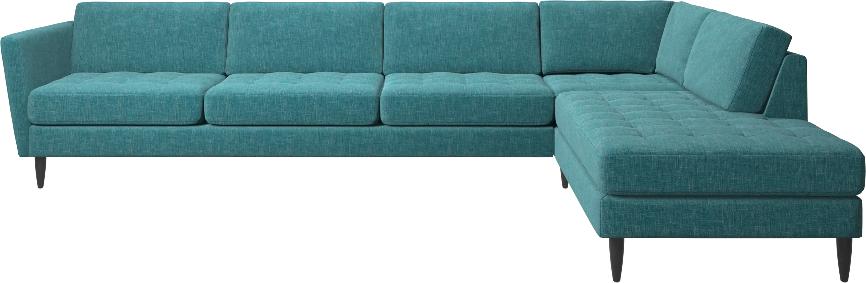 Osaka Ecksofa mit Loungemodul, getuftete Sitzfläche