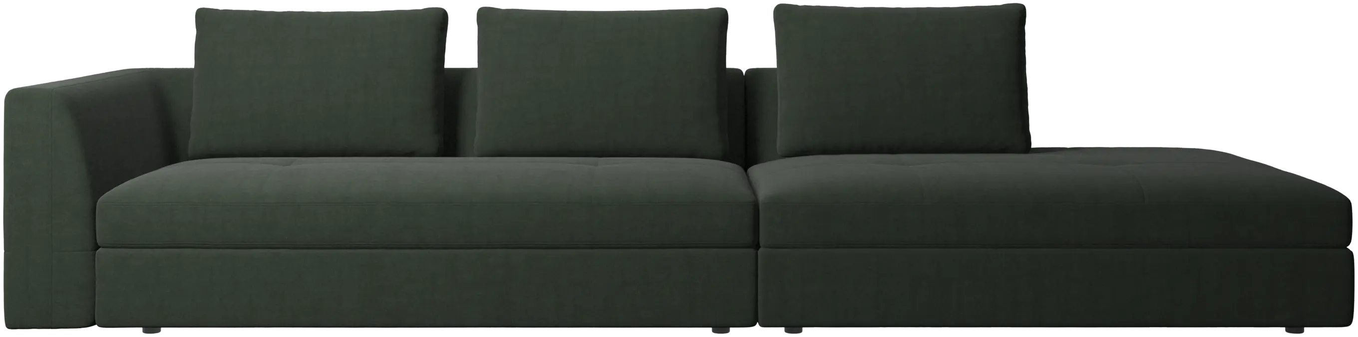 Bergamo sofa with lounging unit