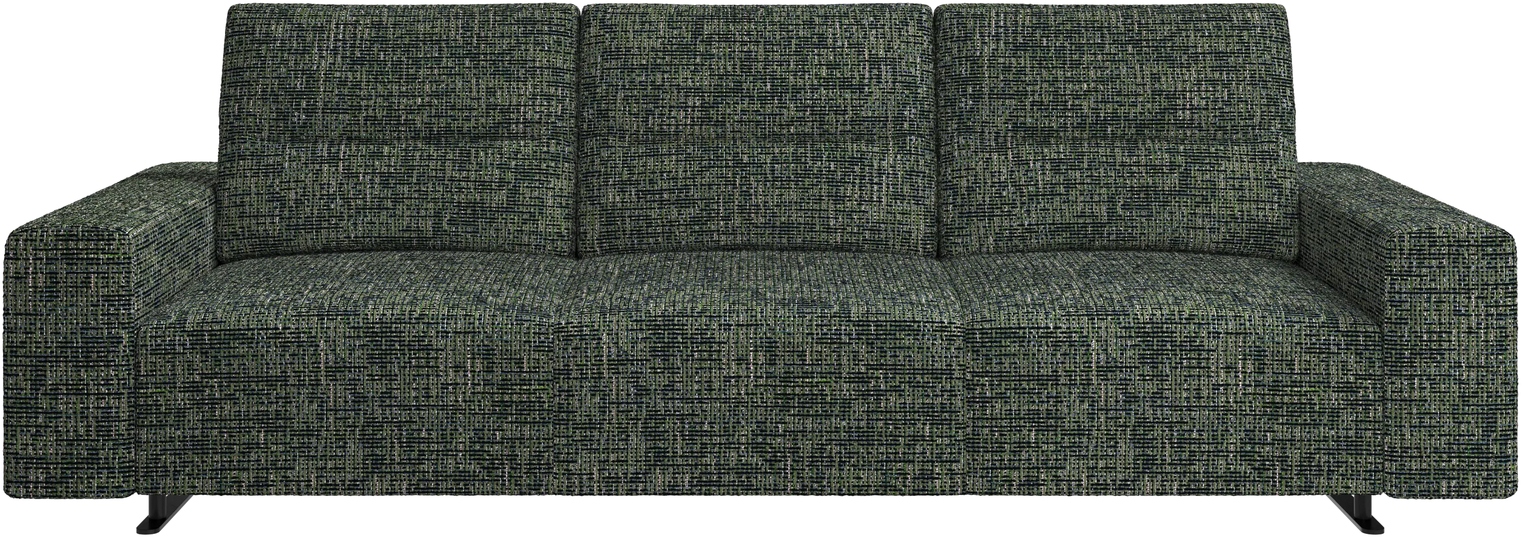 Hampton sofa with adjustable back and storage on the right side
