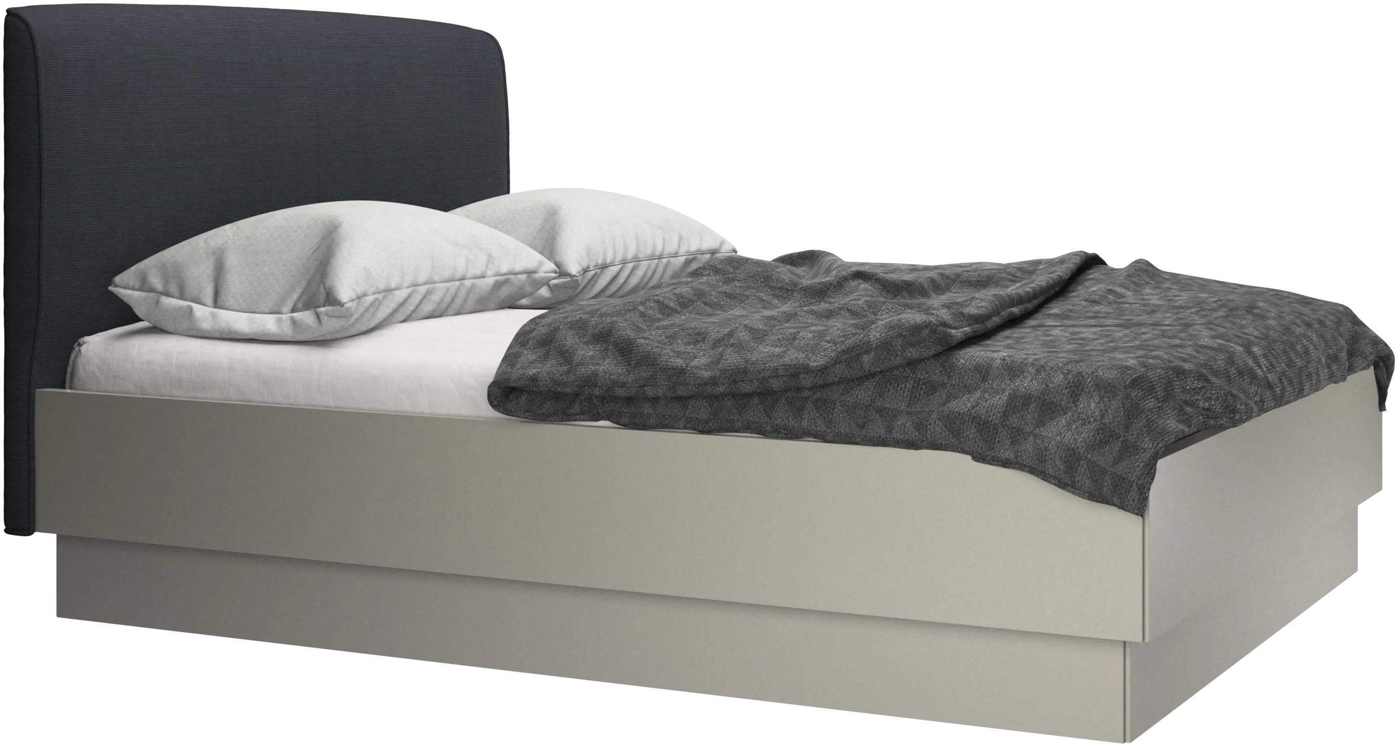Houston, upholstered bed with storage