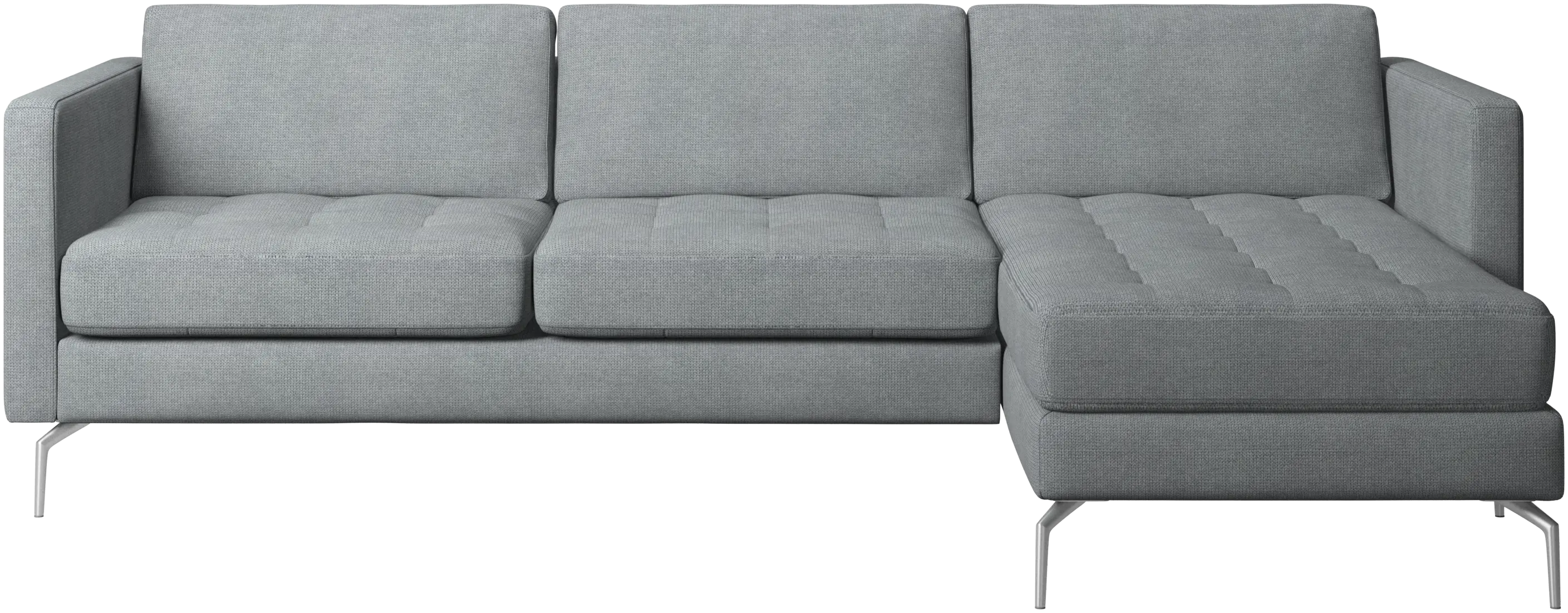 Osaka sofa with resting unit, tufted seat