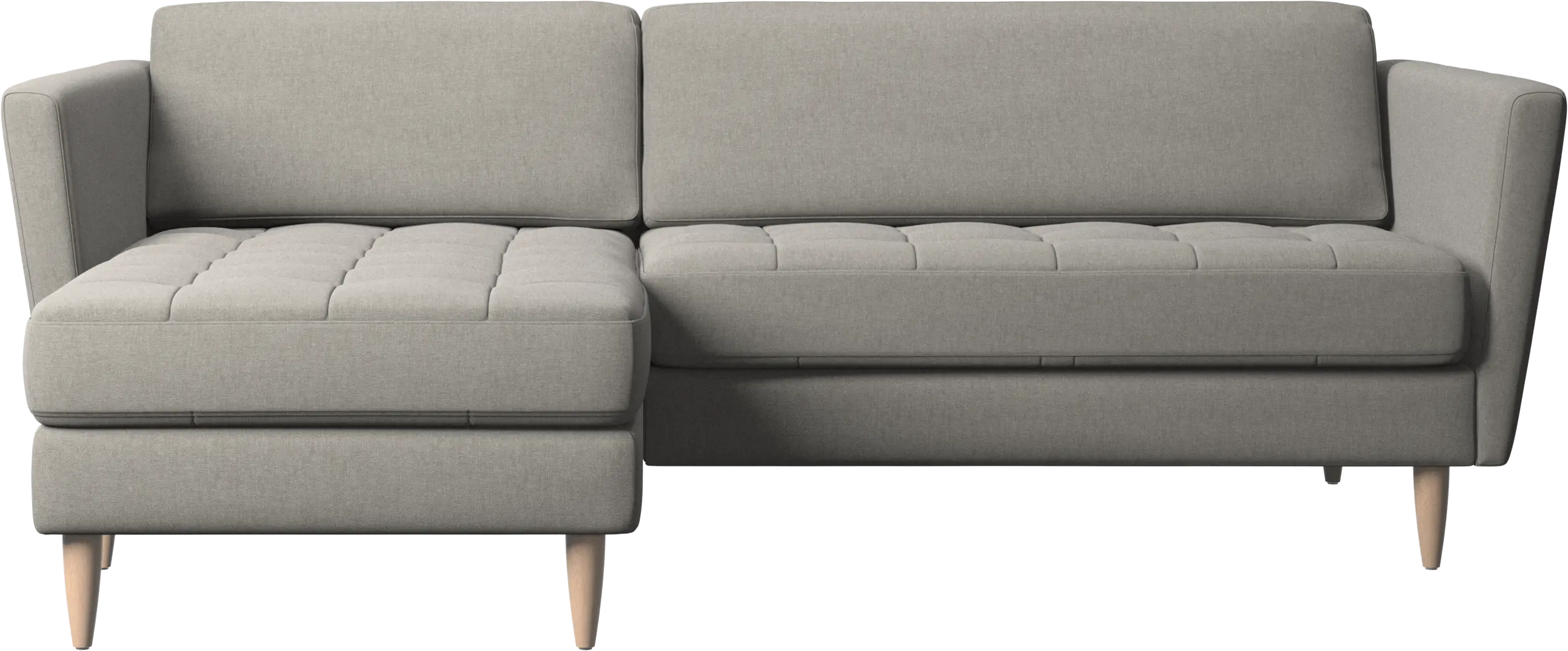 Osaka sofa with resting unit, tufted seat