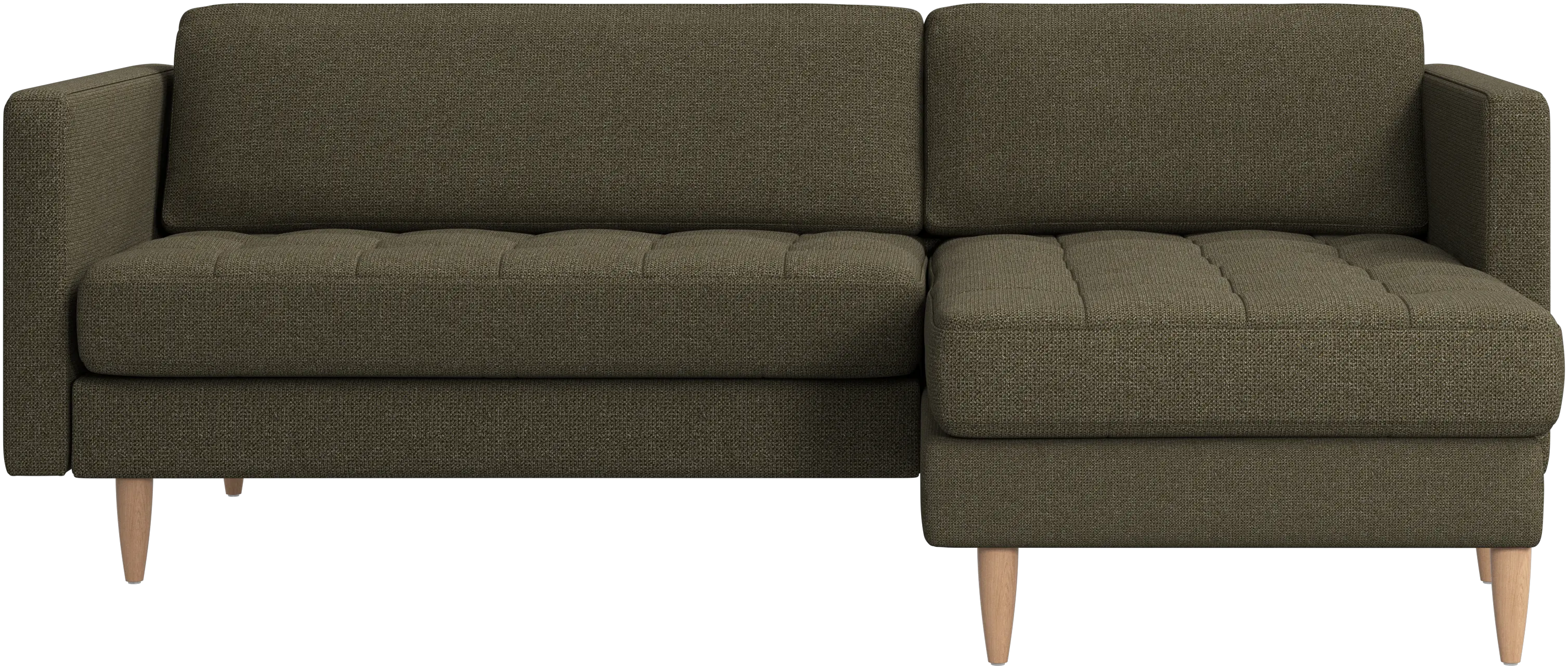 Osaka sofa with resting unit, tufted seat