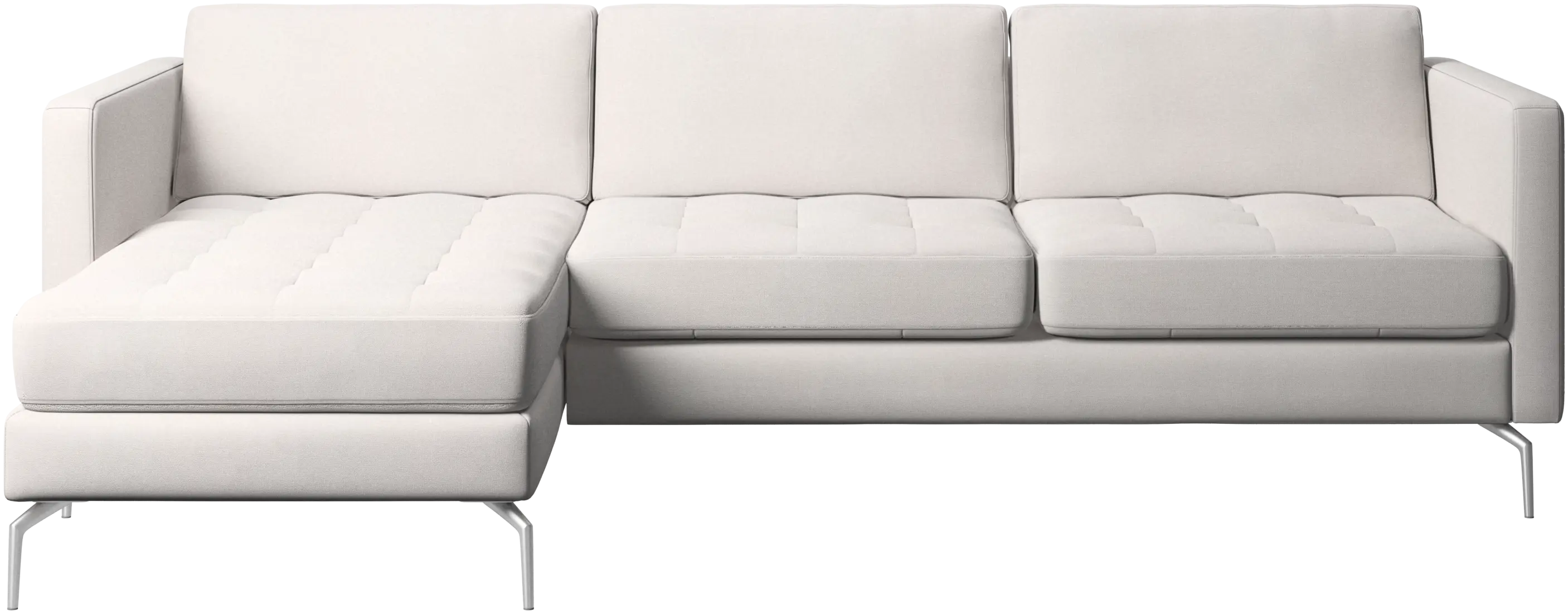 Osaka sofa with resting unit, tufted seat