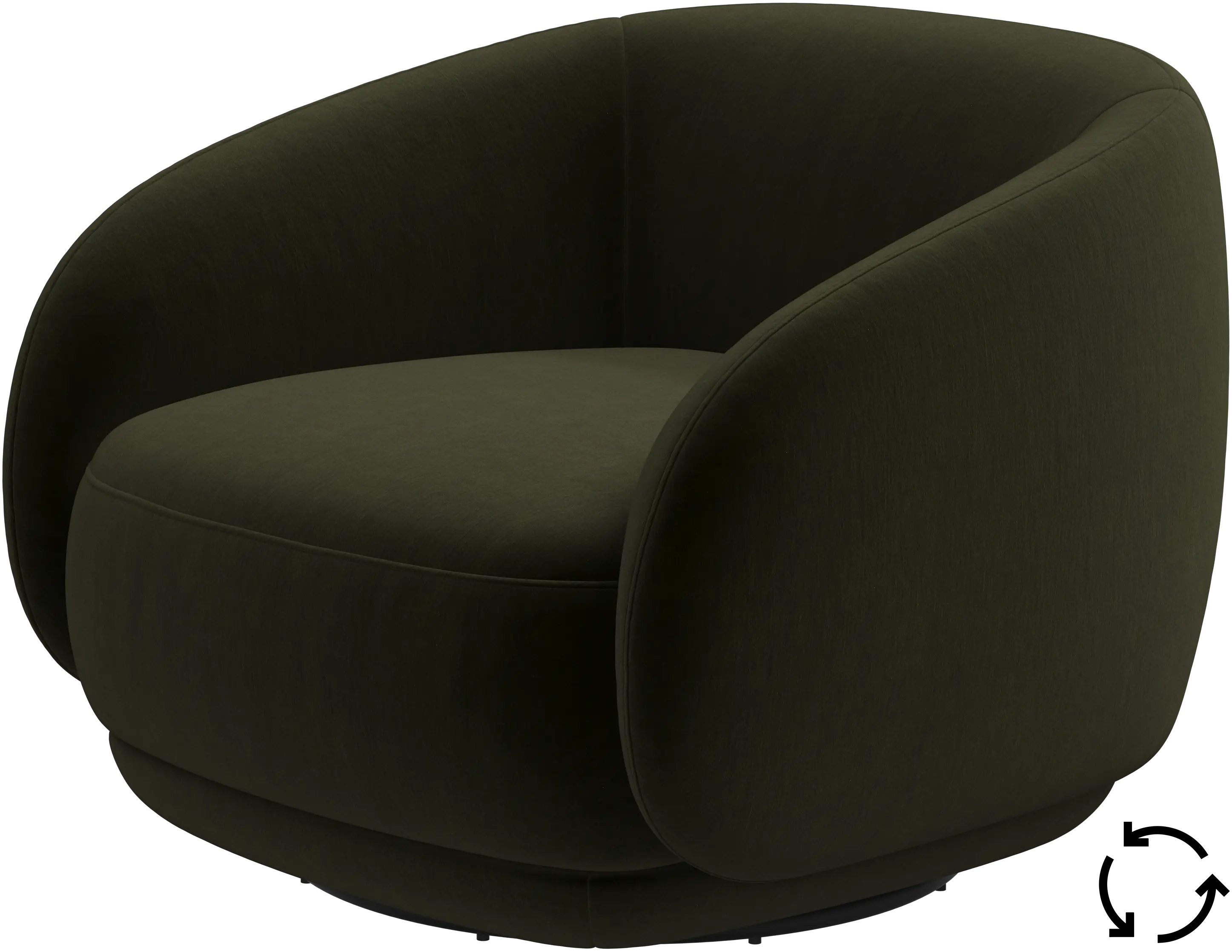 Bolzano chair with swivel base