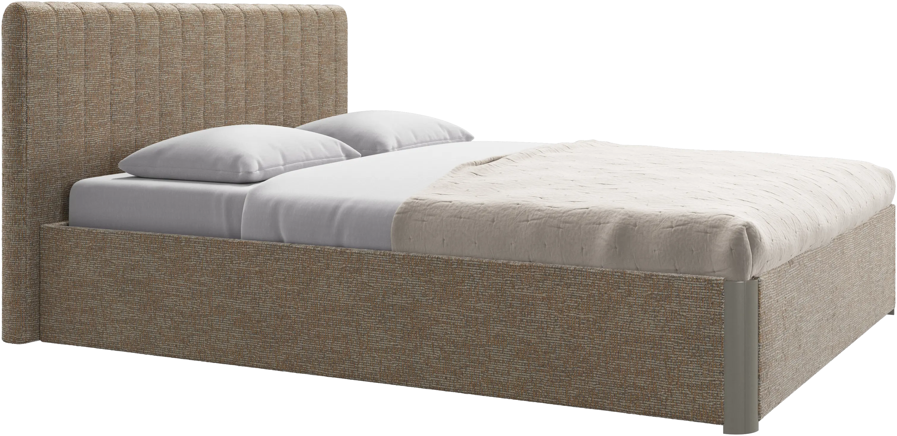 Element bed, bed-mounted headboard, with slats, excl. mattress