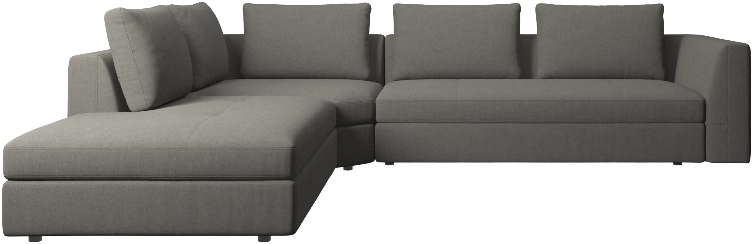 Bergamo corner sofa with lounging unit