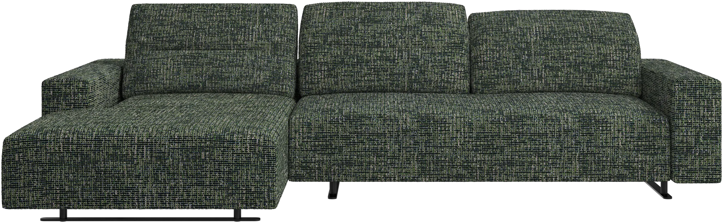 Hampton sofa with adjustable back and resting unit left side