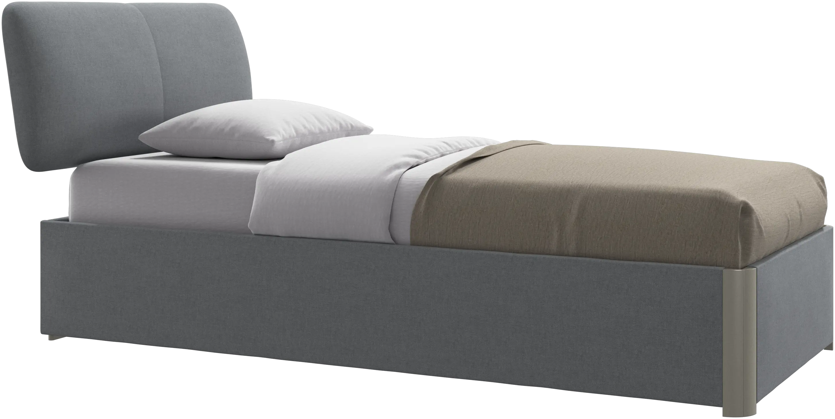 Element bed, bed-mounted headboard, with slats, excl. mattress
