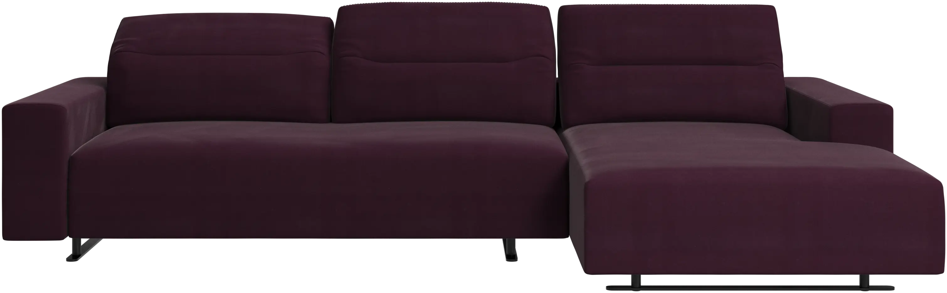 Hampton sofa with adjustable back and resting unit right side