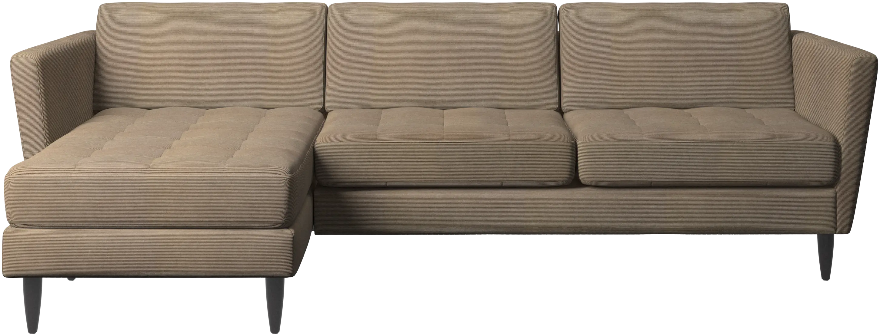 Osaka sofa with resting unit, tufted seat