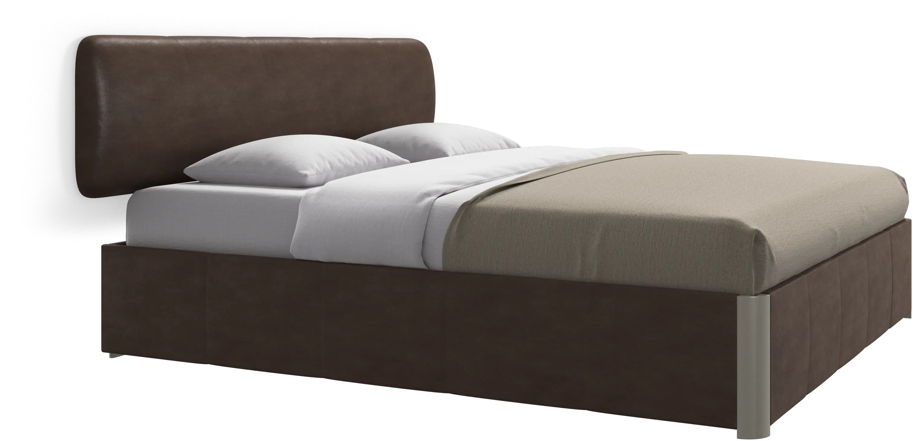 Element lit, tête de lit murale, sans lattes, excl. matelas