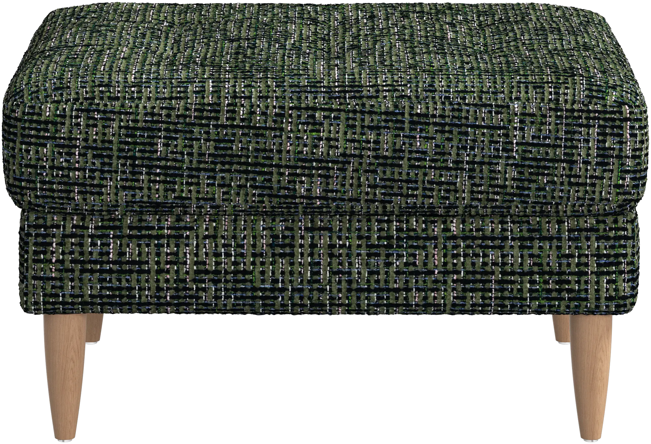 Osaka footstool, tufted seat