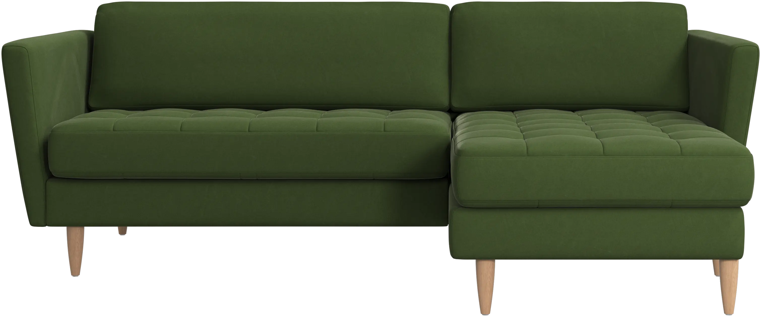 Osaka sofa with resting unit, tufted seat