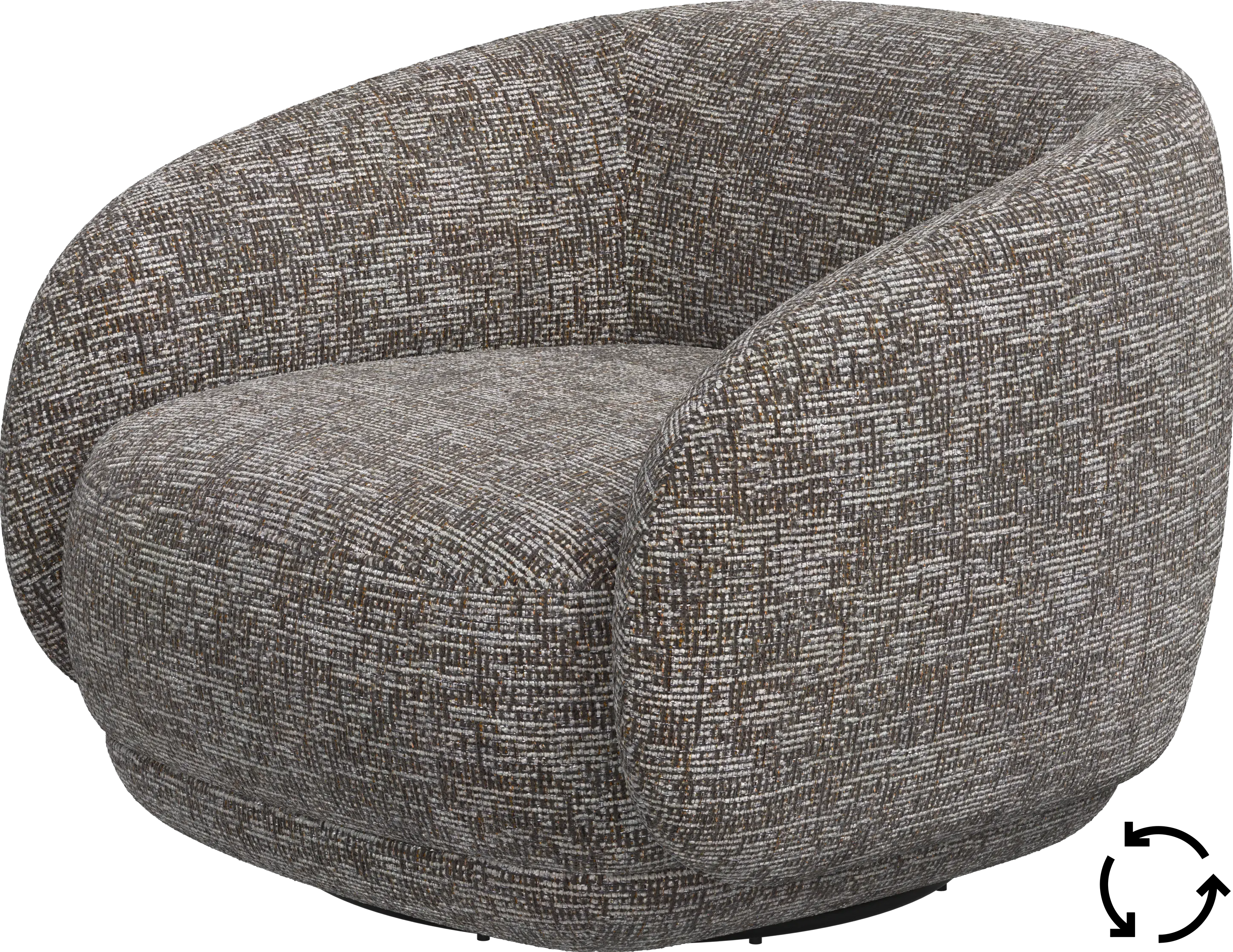 Bolzano chair with swivel base
