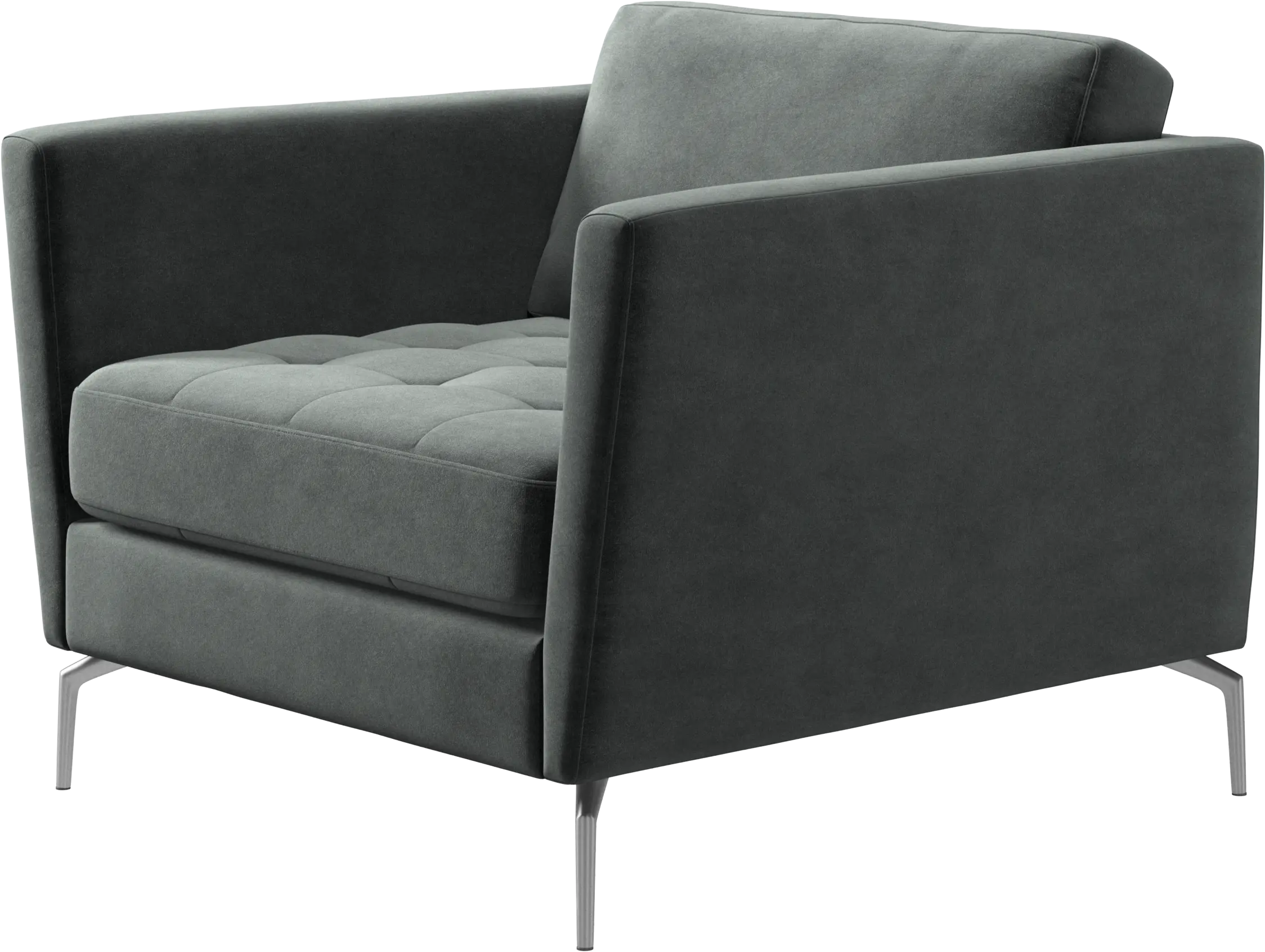 Osaka chair, tufted seat