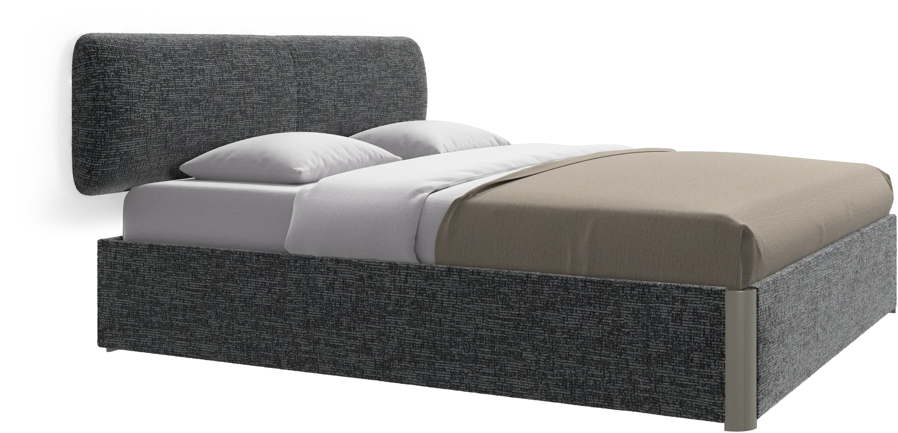 Element bed, wall-mounted headboard, with slats, excl. mattress