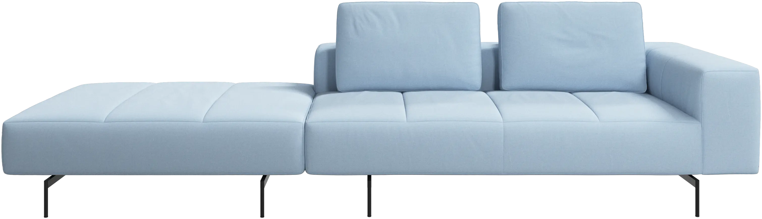 Amsterdam sofa with footstool on left side