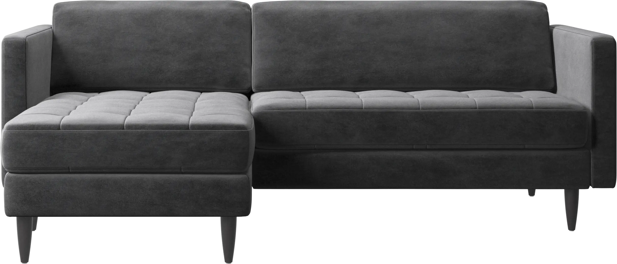 Osaka sofa with resting unit, tufted seat