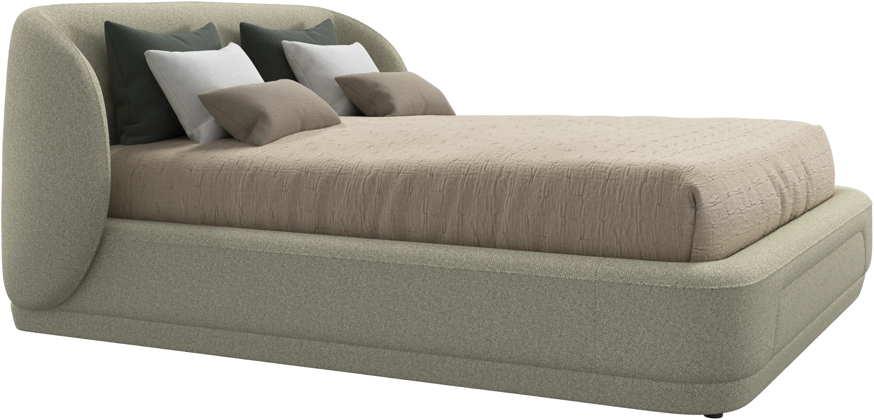 Bolzano bed with slats  - W152,5xL203cm