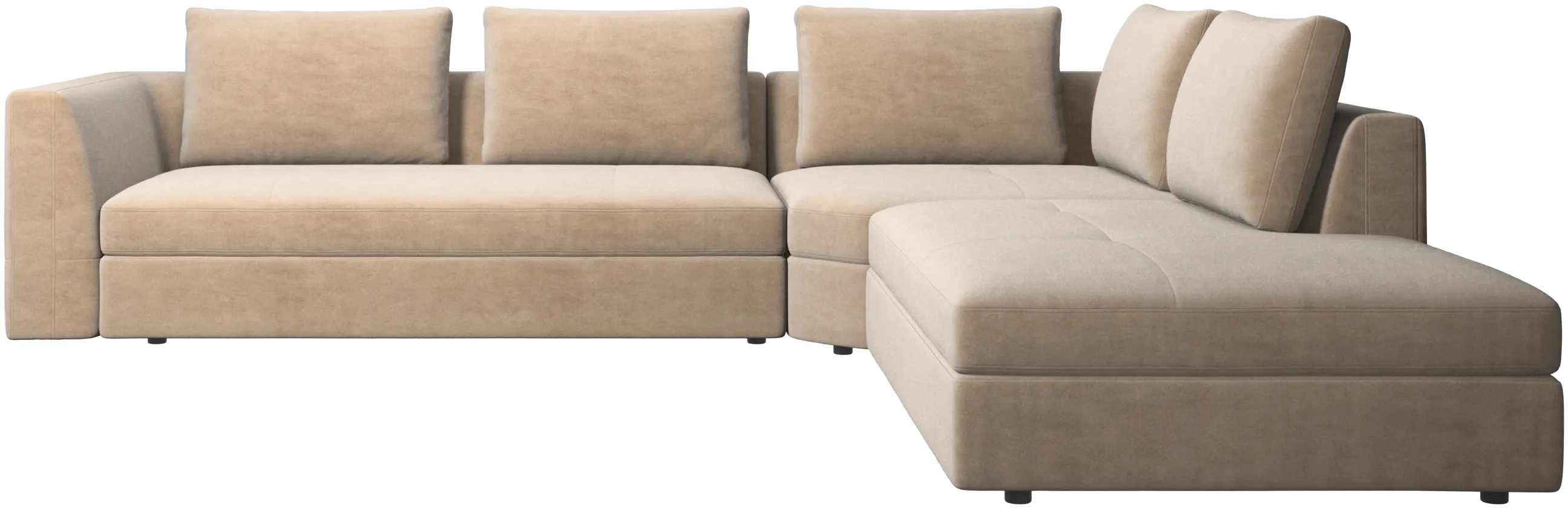 Bergamo corner sofa with lounging unit