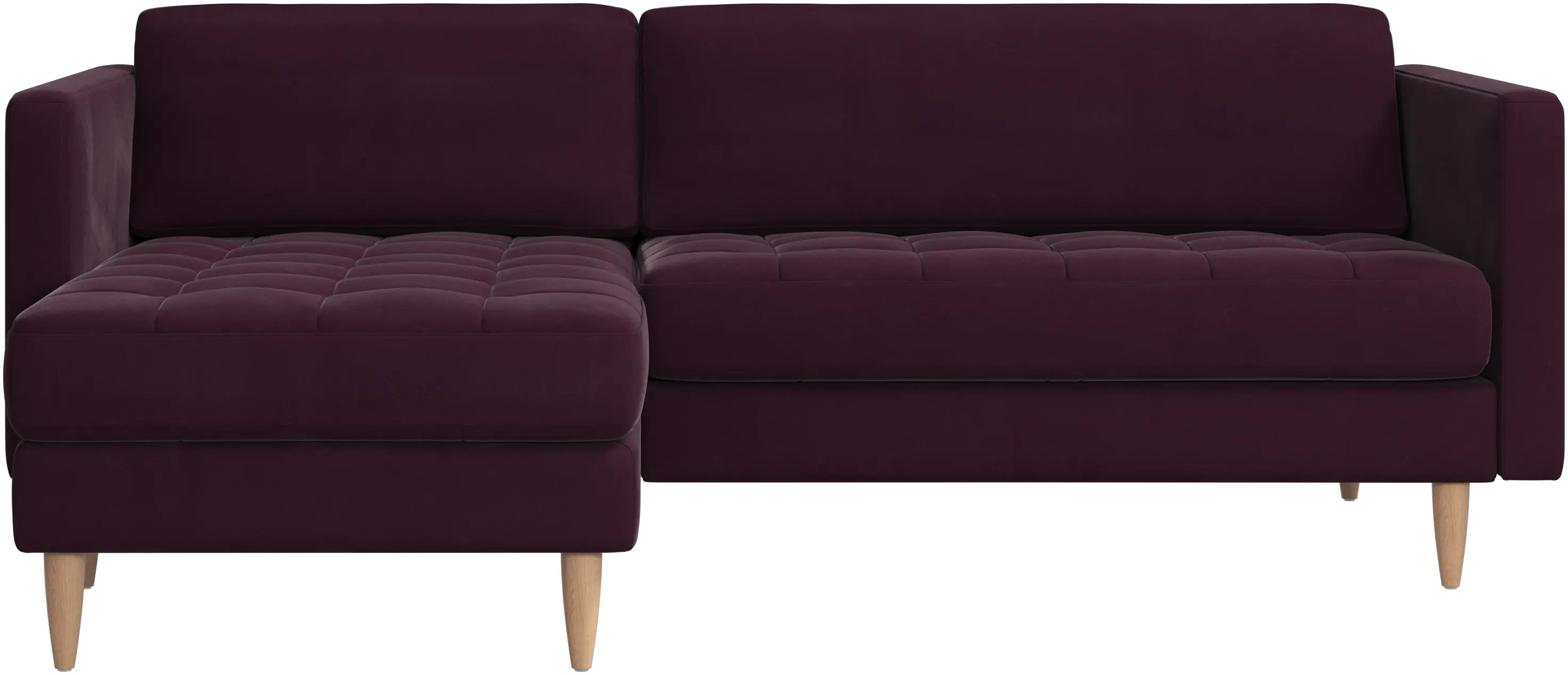 Osaka sofa with resting unit, tufted seat