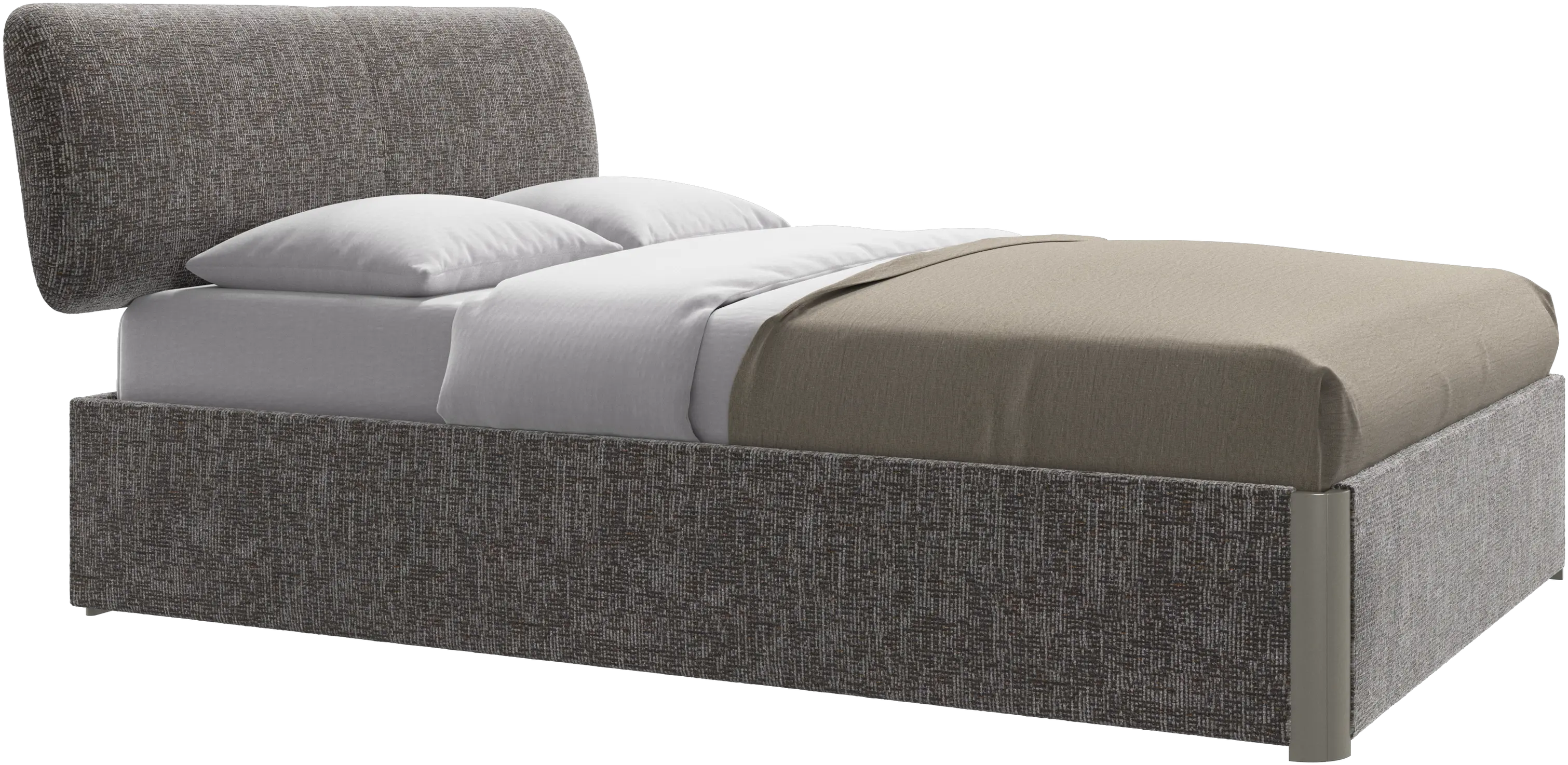 Element bed, bed-mounted headboard, with slats, excl. mattress
