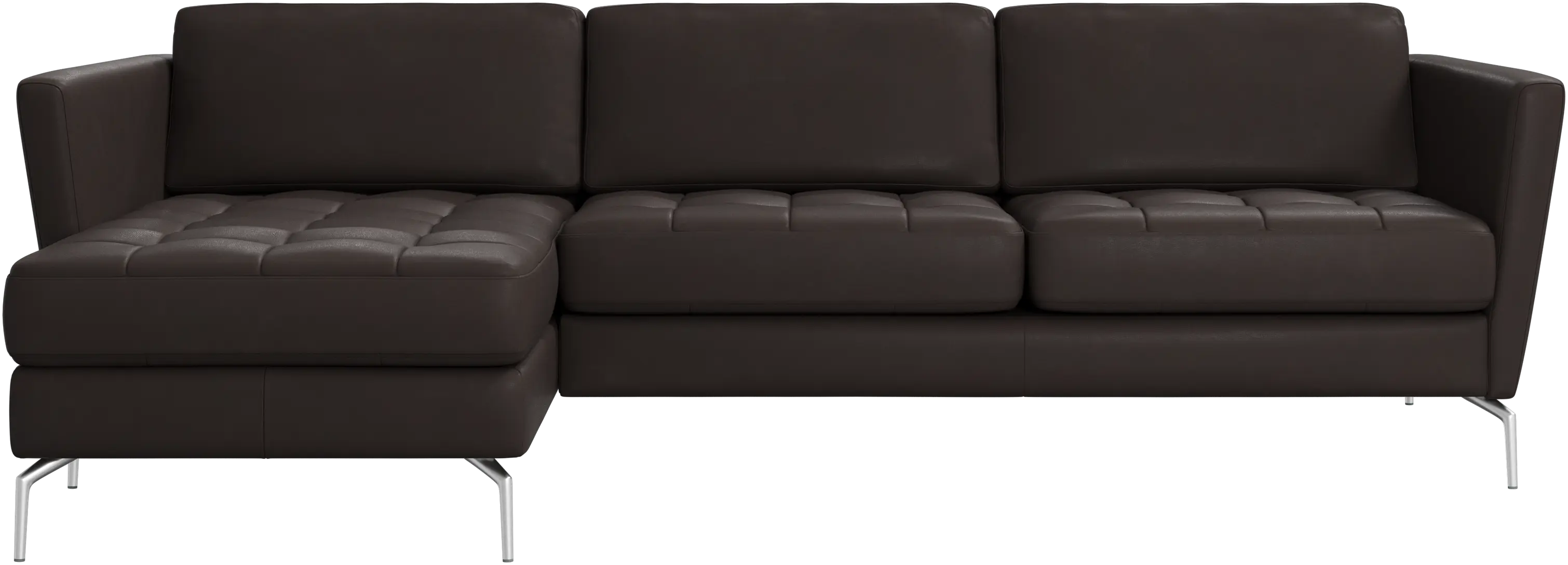 Osaka sofa with resting unit, tufted seat