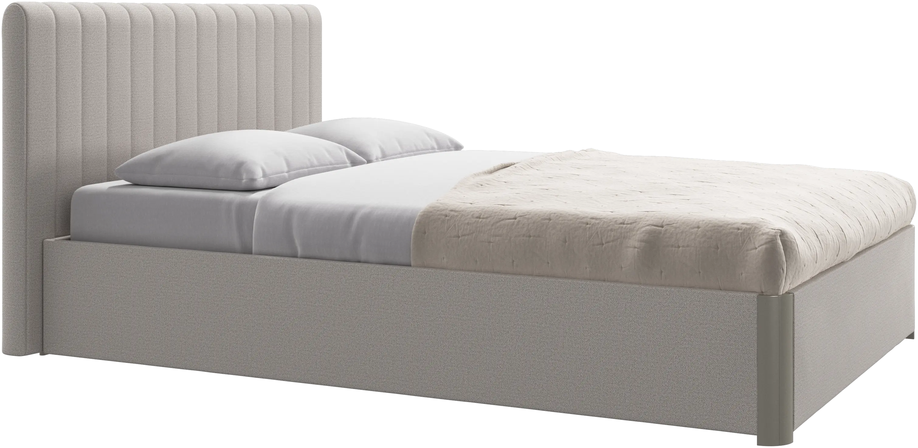 Element bed, bed-mounted headboard, without slats, excl. mattress