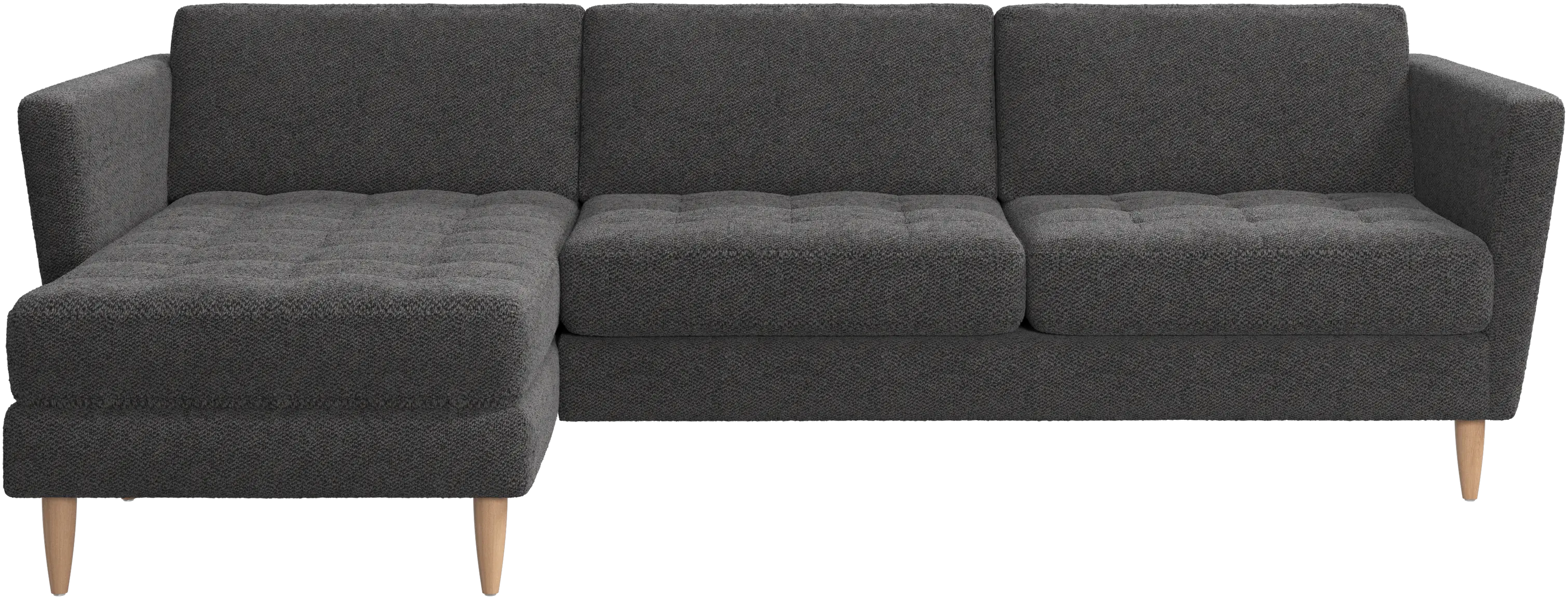 Osaka sofa with resting unit, tufted seat