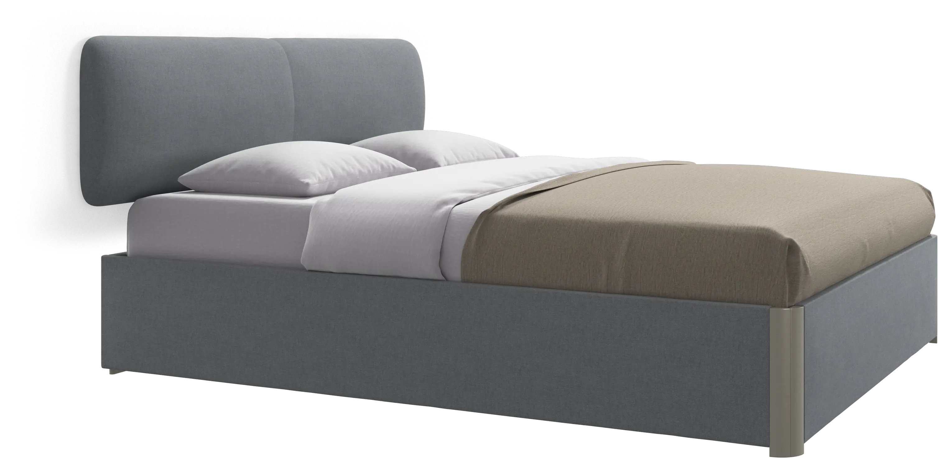 Element bed, wall-mounted headboard, with slats, excl. mattress