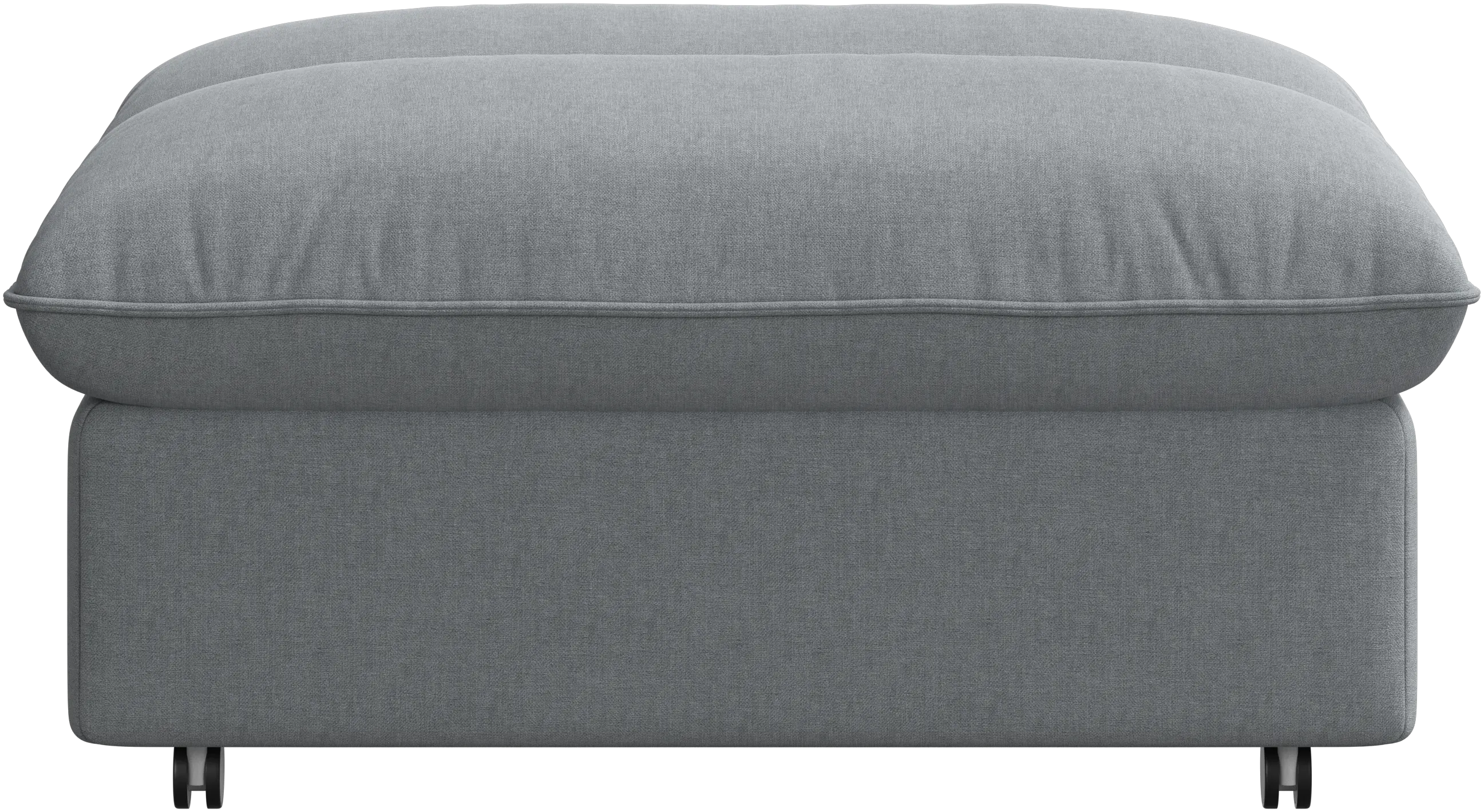 Southampton pouf on wheels with storage