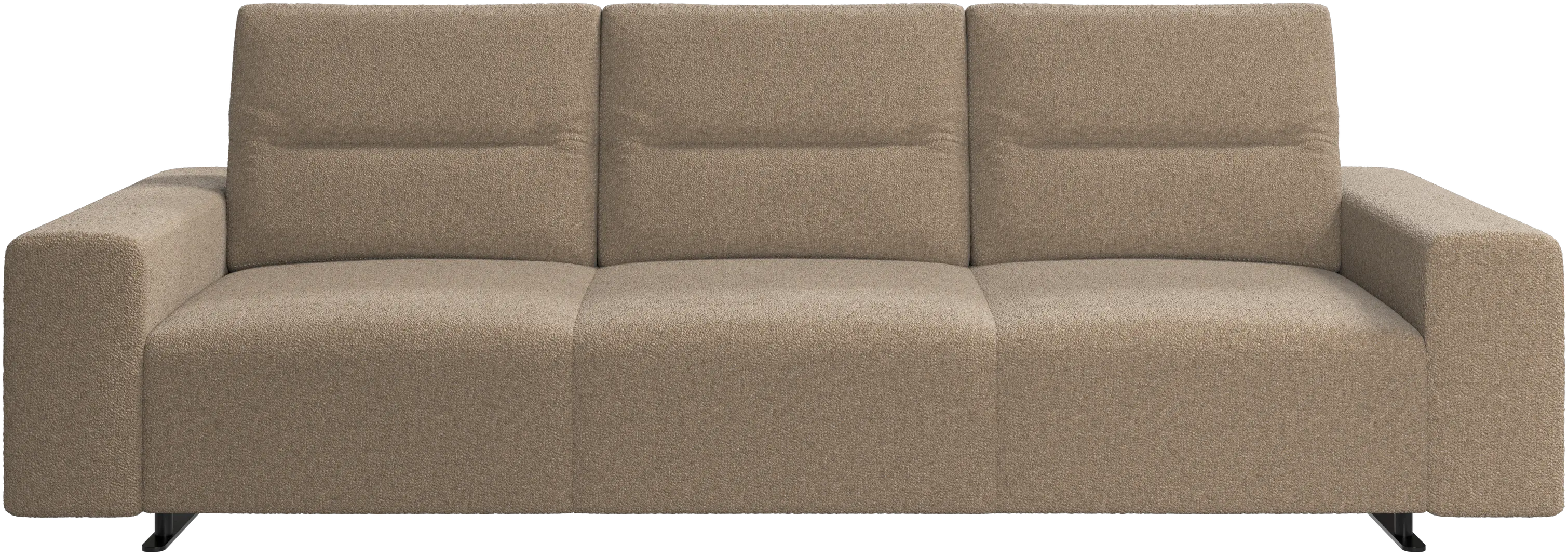 Hampton sofa with adjustable back and storage on the left side