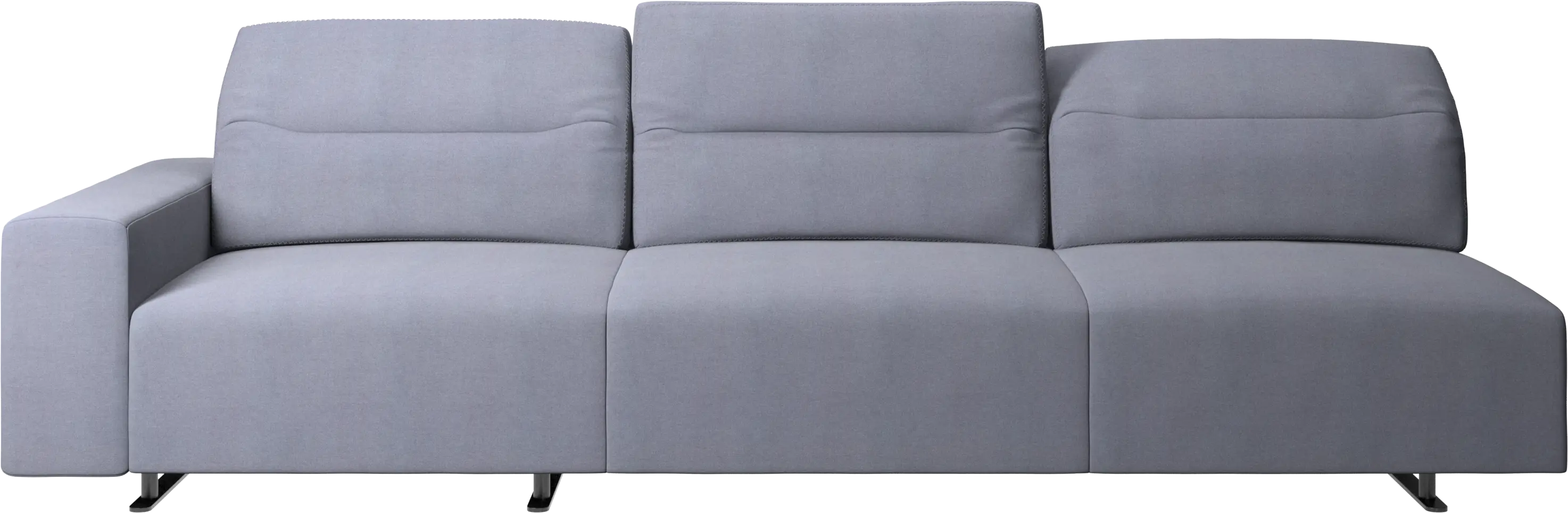 Hampton sofa med justerbar ryg og opbevaring i venstre side