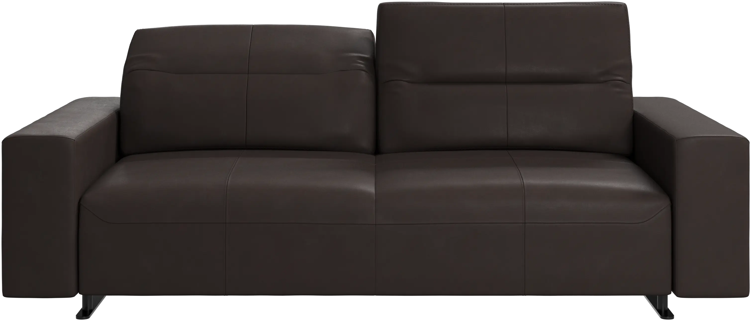Hampton sofa with adjustable back and storage on the left side