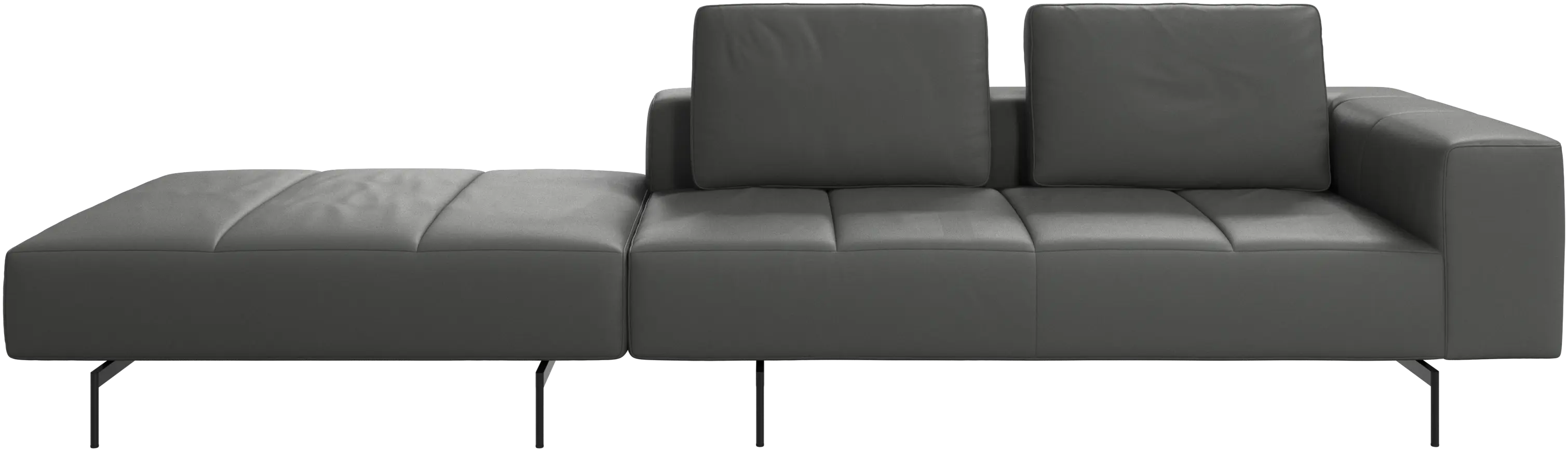 Amsterdam sofa with footstool on left side