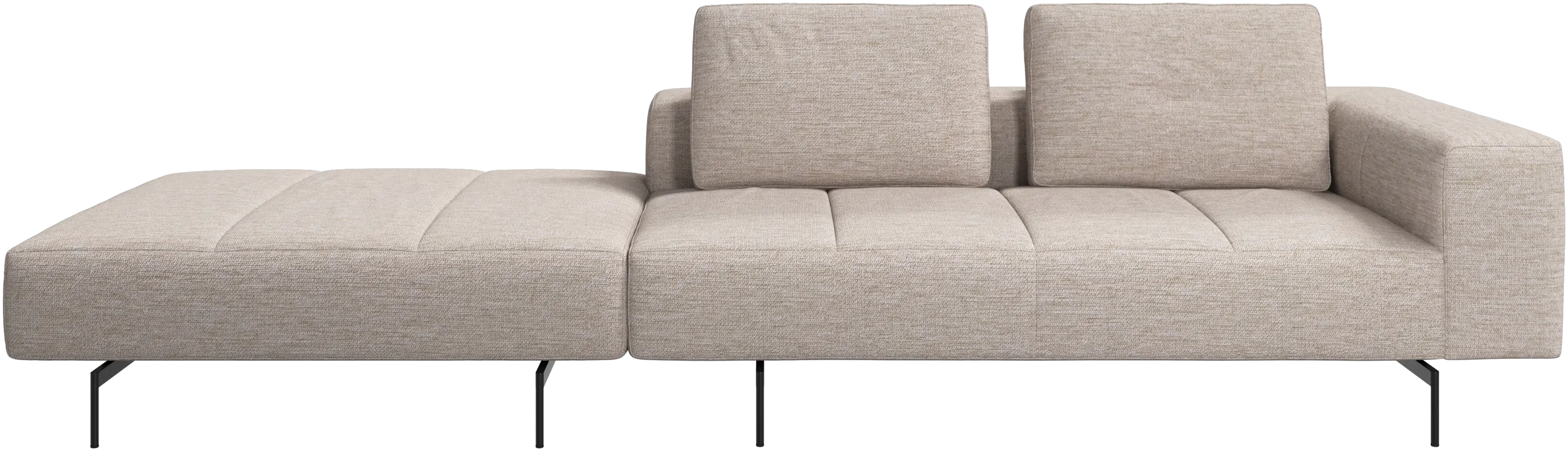 Amsterdam sofa with footstool on left side