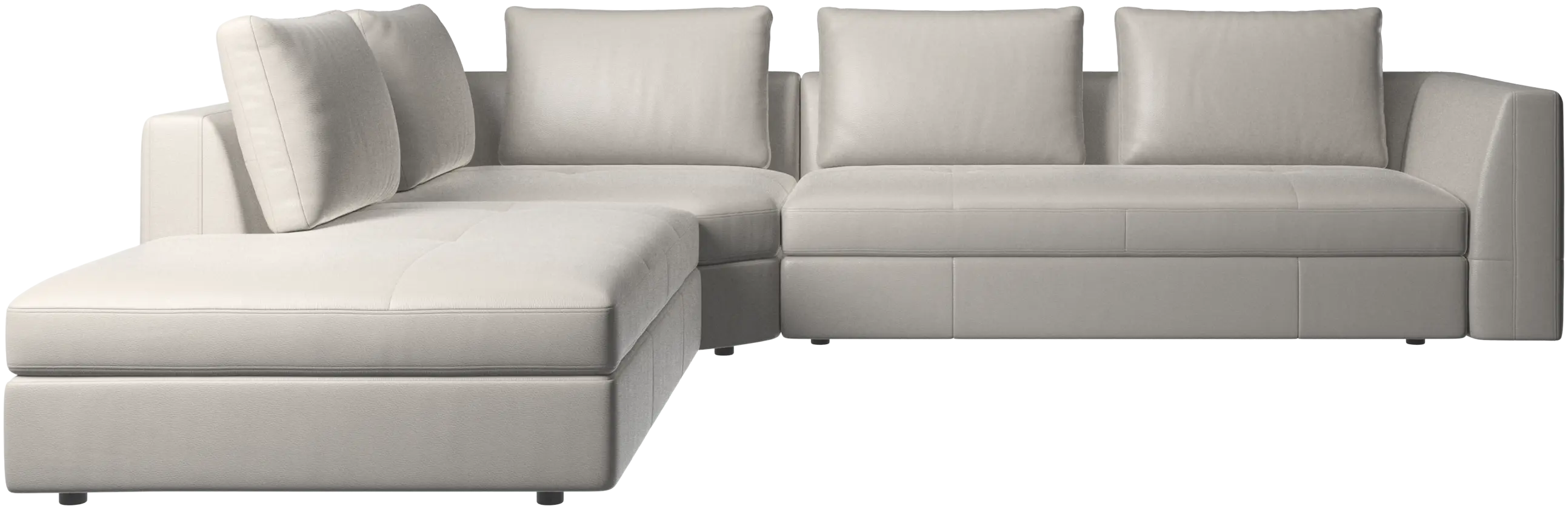 Bergamo corner sofa with lounging unit