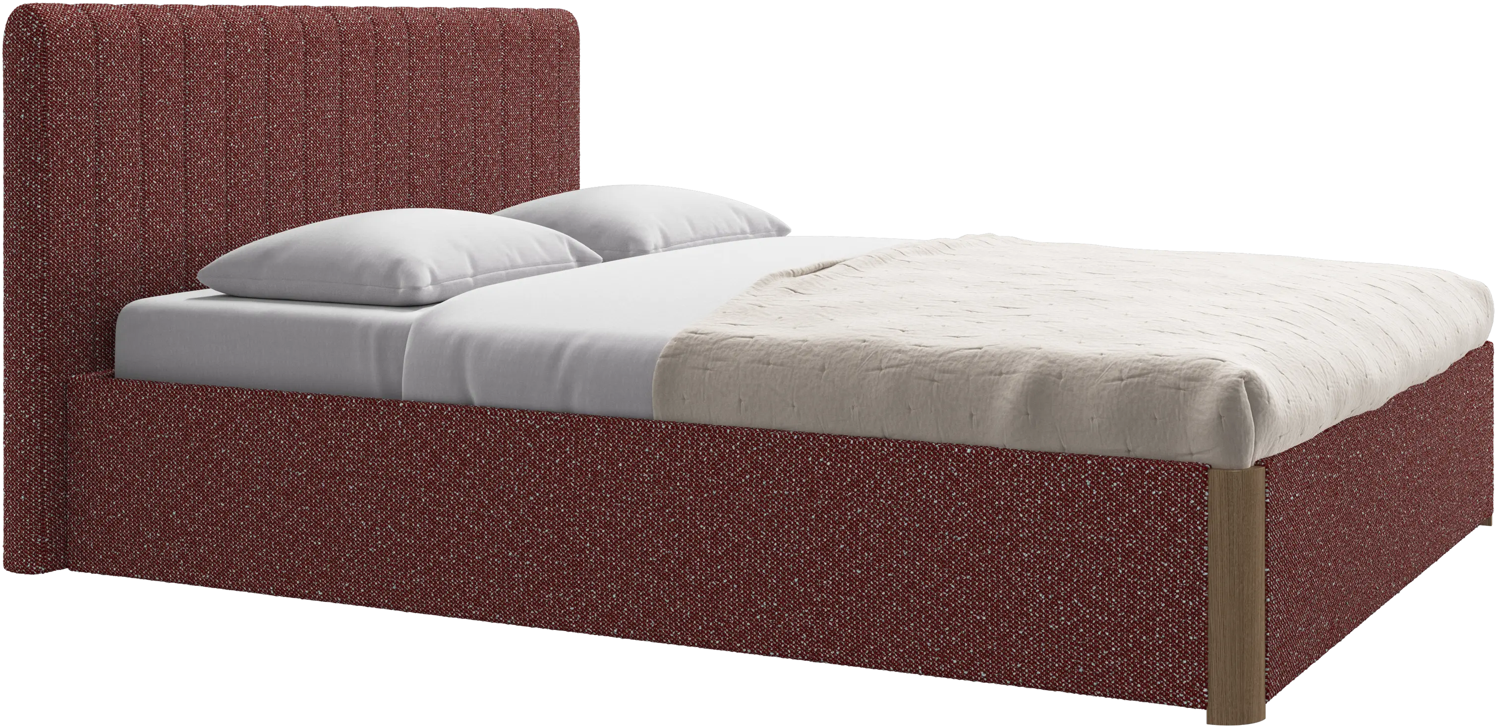 Element bed, bed-mounted headboard, with slats, excl. mattress